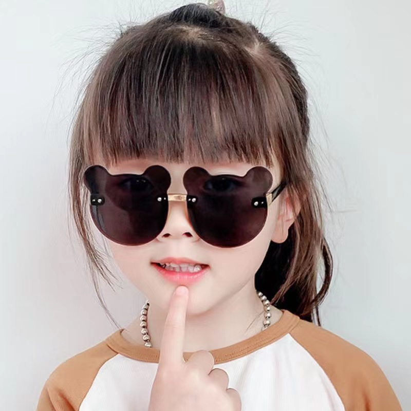 [ COD ] Kacamata Hitam Anak-Anak Bear Shape Gaya Korea Sunglasses Kids / Kacamata Anak