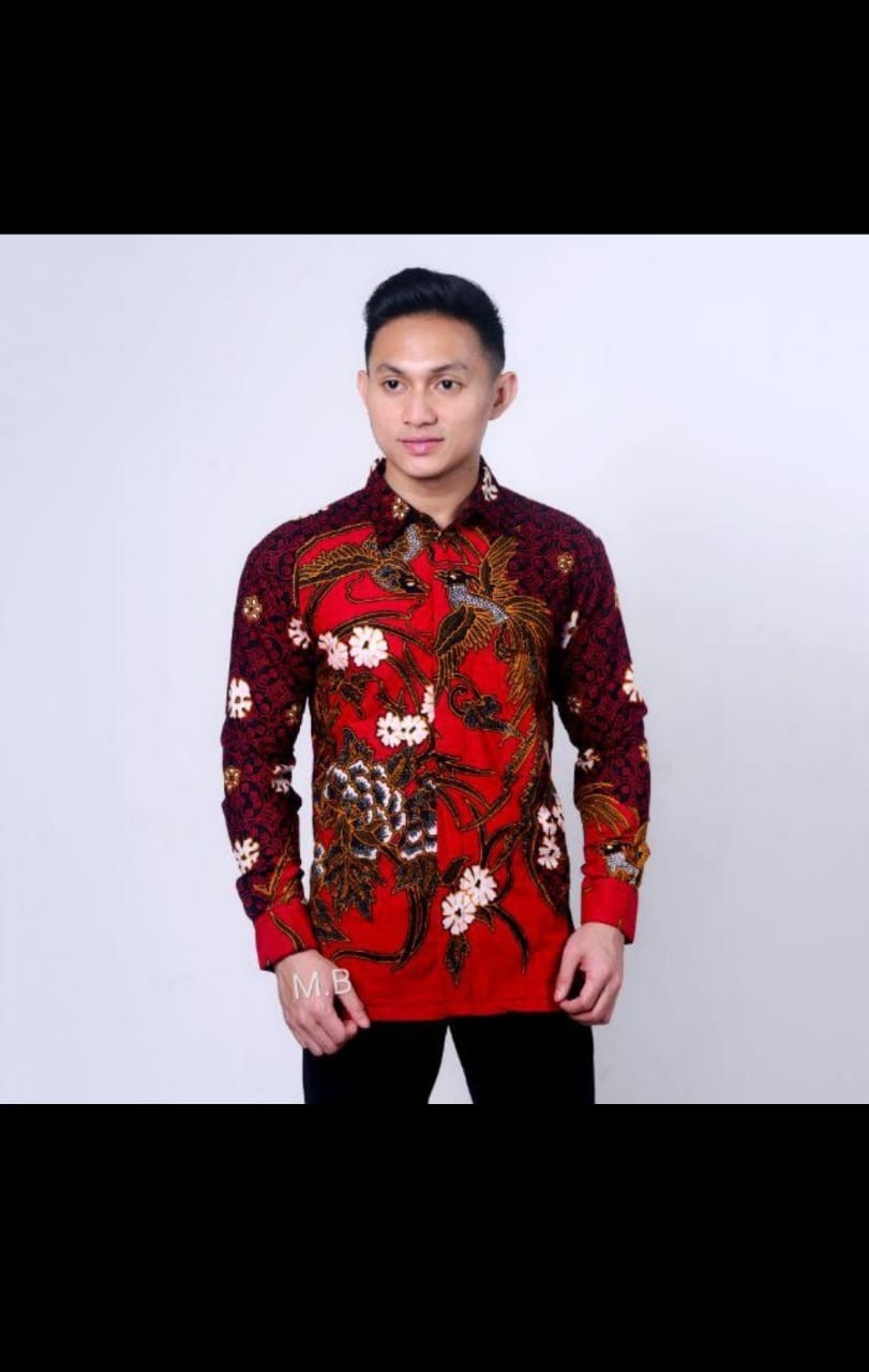 Kemeja Batik Lengan Panjang Size M L Xl Xxl Xxxl
