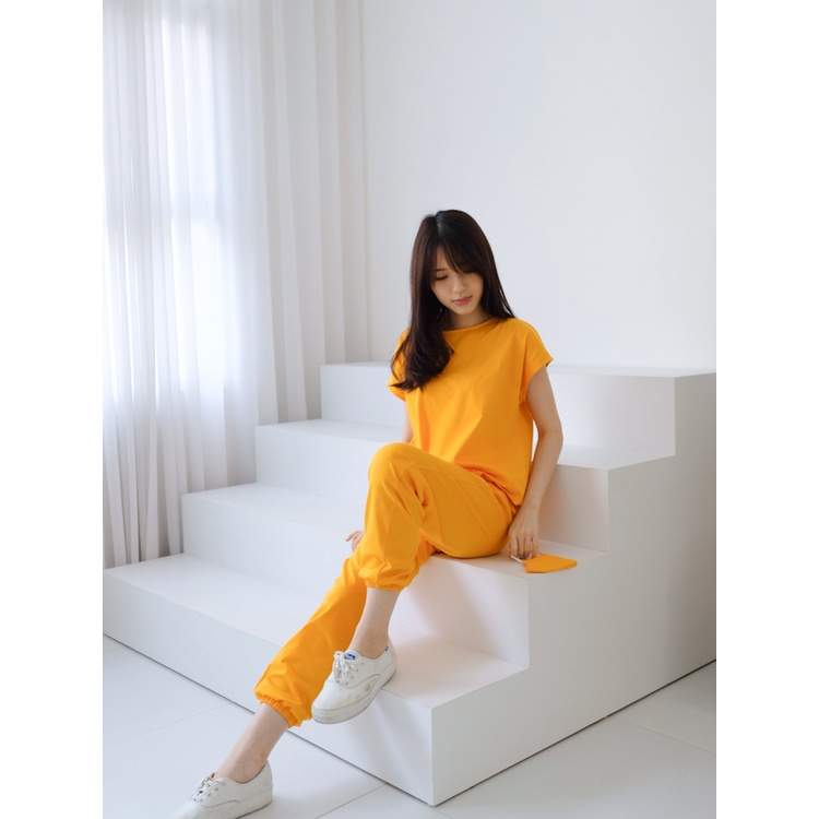 S-0130 Set Comfy & Sporty with Matching Mask-HONEY