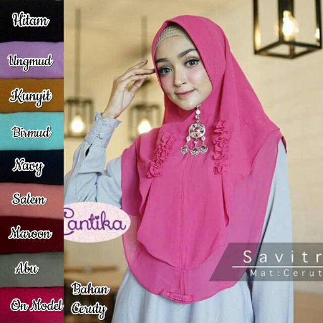 25+ Inspirasi Keren Hijab Bahan Ceruti