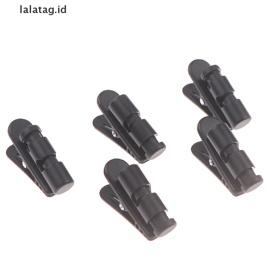 (Flyag) 2 / 5 Pcs Klip Penjepit Kabel Headphone / Headset (ID)