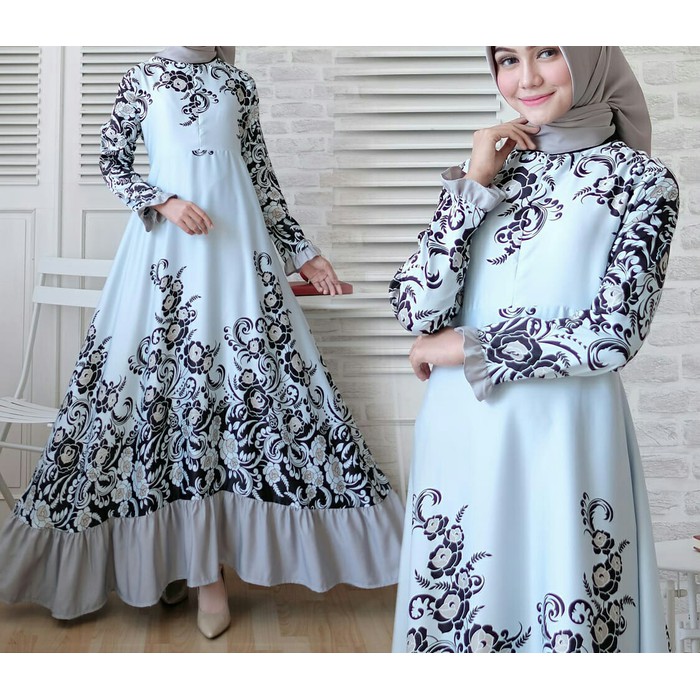 GAMIS SYARI ANNAJAH CAPUCCINO 900GR 110 140 ALLSIZE GAMIS SYARI BUSUI CADAR CREPE HQ POLOS MURAH I.