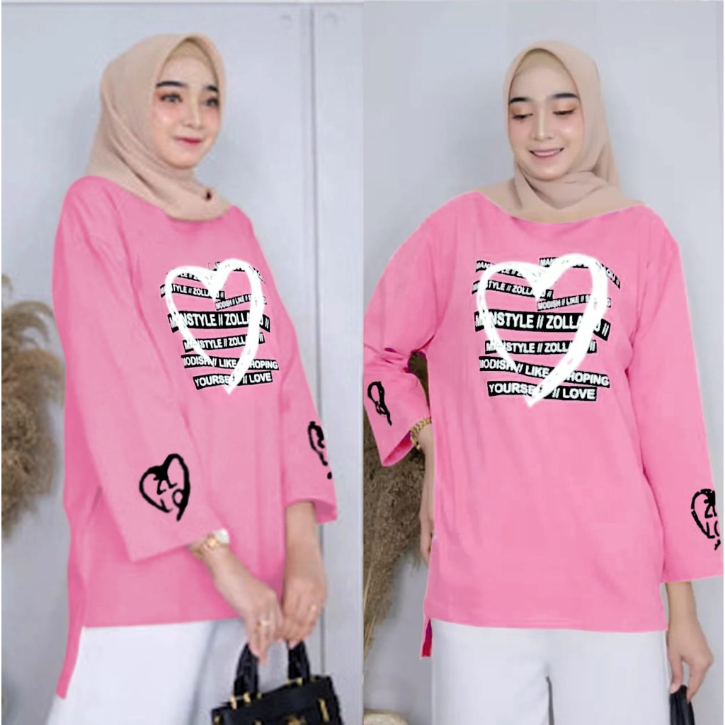 GR ATASAN BASIC OVERSIZE ATASAN ZOLLAQU JUMBO BABYTERRY PREMIUM LD 115 ATASAN LOVE SR312