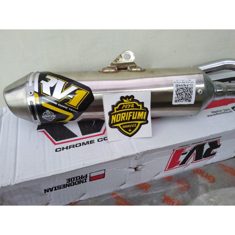 KNALPOT NORIFUMI RV1 NEW  N4 KLX 150 BF DTRACKER OLD NEW RV 1 N4 KLX ORIGINAL CRF 150 L N4  WR 155  RV1 NEW N4 MESIN STANDAR-RV1 N4 KLX