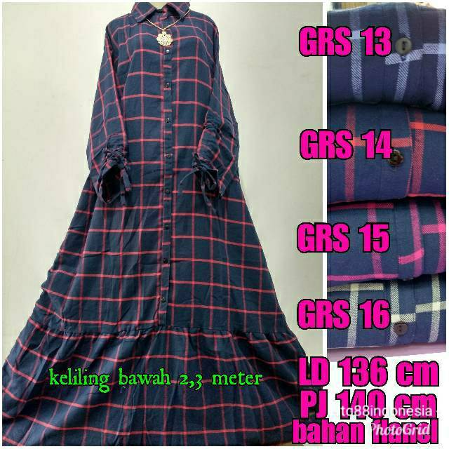 Gamis rempel/gamis flenel/gamis flanel super jumbo/gamis serut/gamis jumbo/gamis rempel jumbo