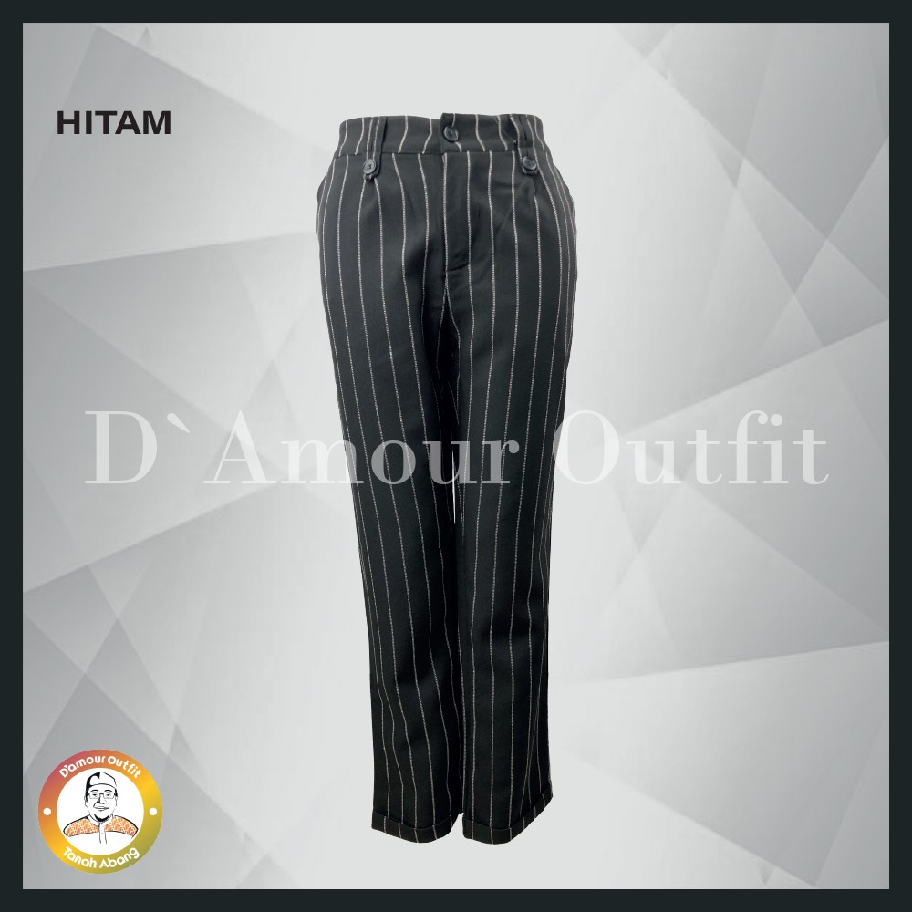 Celana Buggy Pants Panjang Motif Salur Wanita Pinggang Karet Pakaian Kerja Formal Kantoran Clana Baggy Bahan Cewek Tartan Polos Kantor Dewasa Anak Garis Kotak Slim Fit Highwaist Perempuan Korean Style Jas Blazer Cewe Jumbo Big Size Blezer Kulot Pendek 7/8