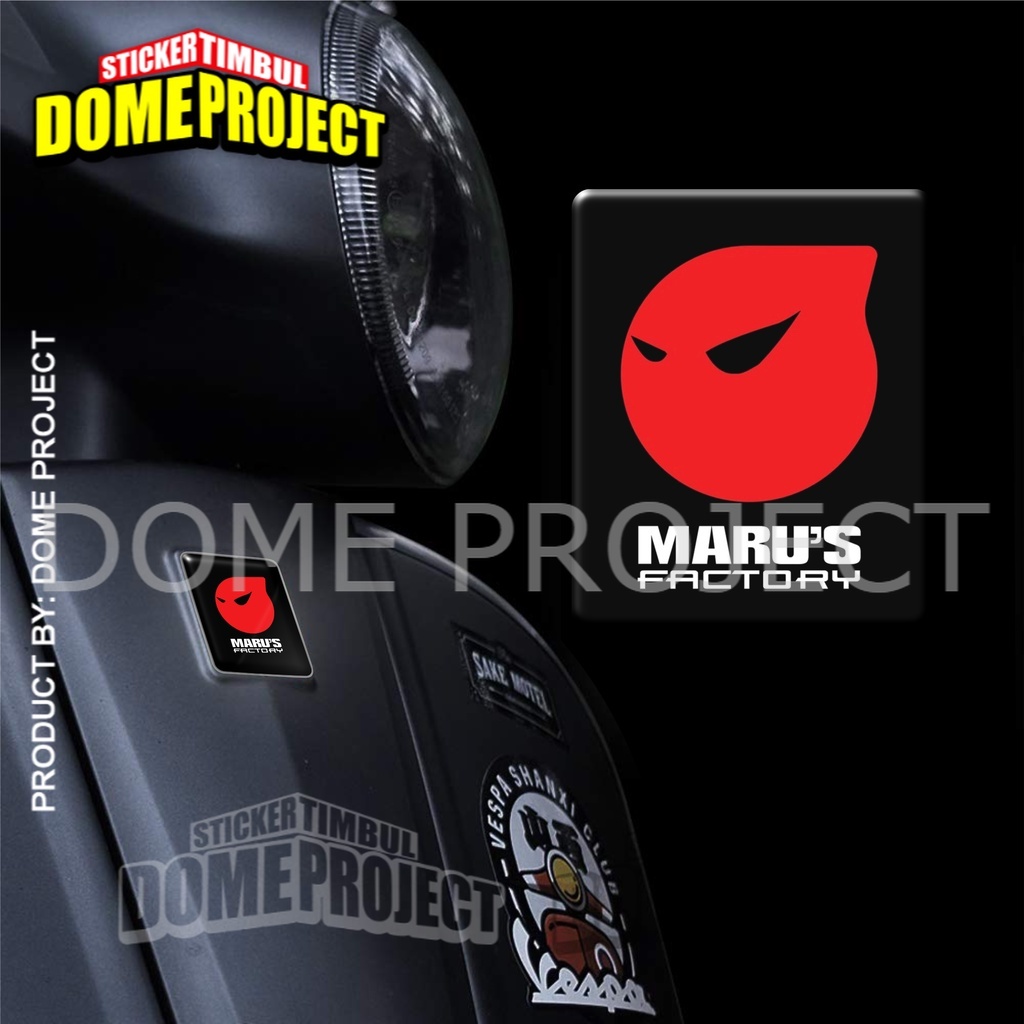 STIKER EMBLEM DASI MOTOR VESPA LOGO MARUS FACTORY PRIMAVERA PIAGGIO GTS 150 SPRINT LX S OUTDOOR