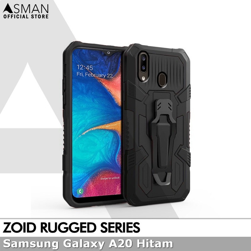 Asman Case Samsung Galaxy A20 Zoid Ruged Armor Premium
