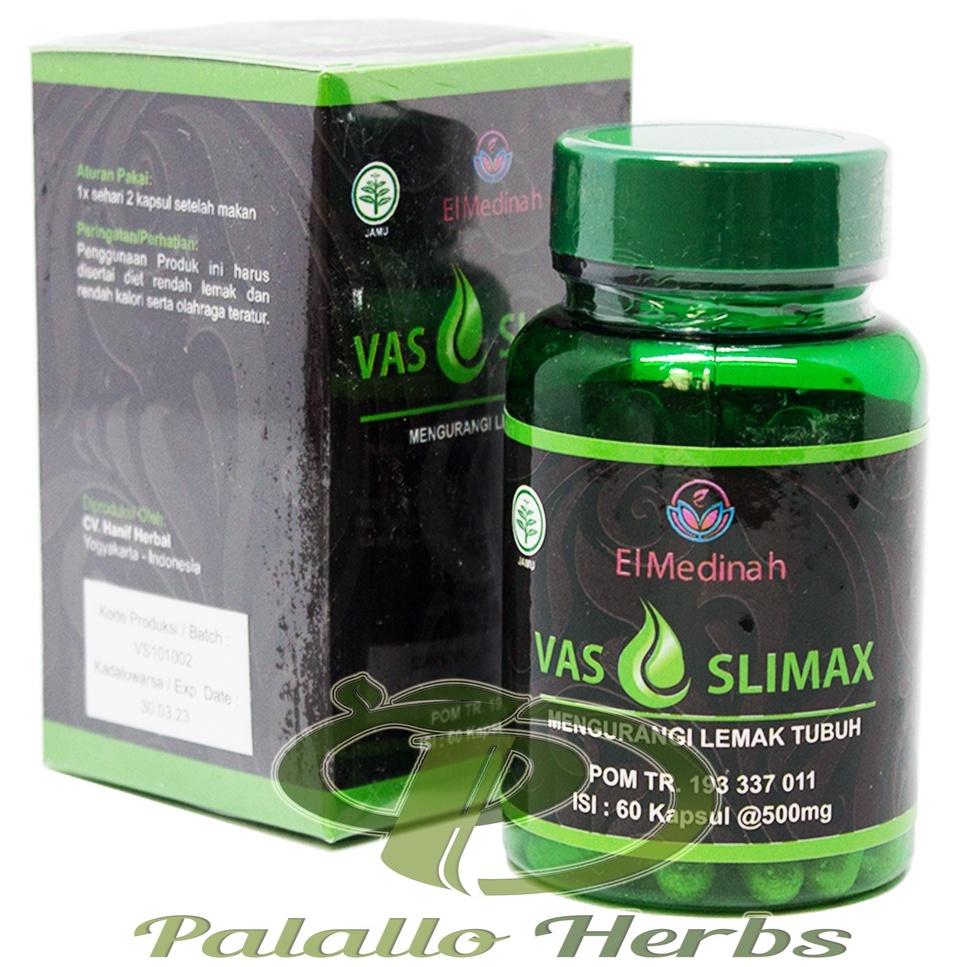 Supplement Diet Herbal Diet Langsing Slim Slimfit | Vas Slimax El Medinah 60 kapsul