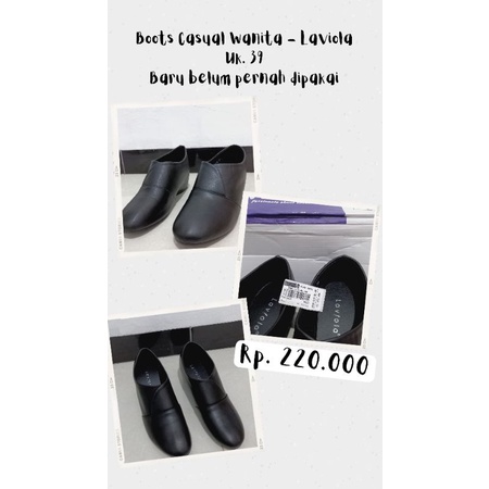 Sepatu Boots Casual Wanita - Laviola