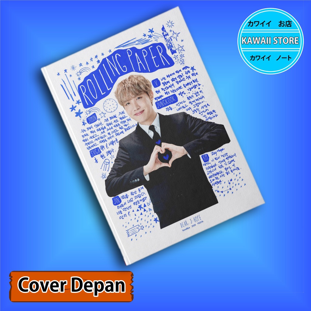 

Notebook / Pocket book Hard Cover Kpop Bts FESTA J HOPE uk A5 & A6 / Notes Book