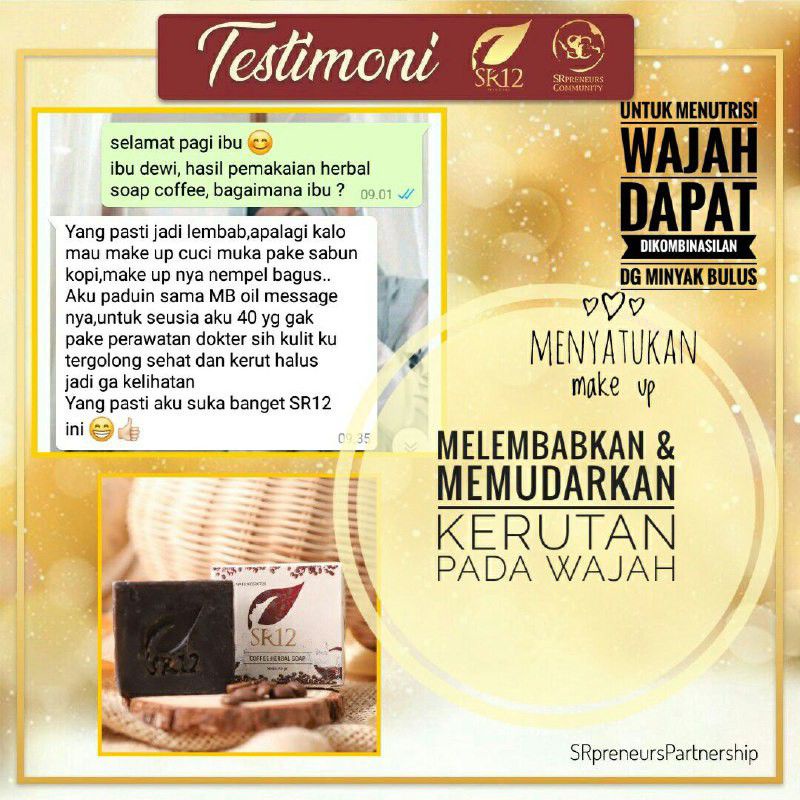 SABUN KOPI HERBAL TERLARIS..!!! SABUN KOPI SR12 / COFFE SOAP SR12 / COFFEE HERBAL SOAP SR12 BPOM / ANTI KUSAM / SABUN FLEK HITAM BPOM