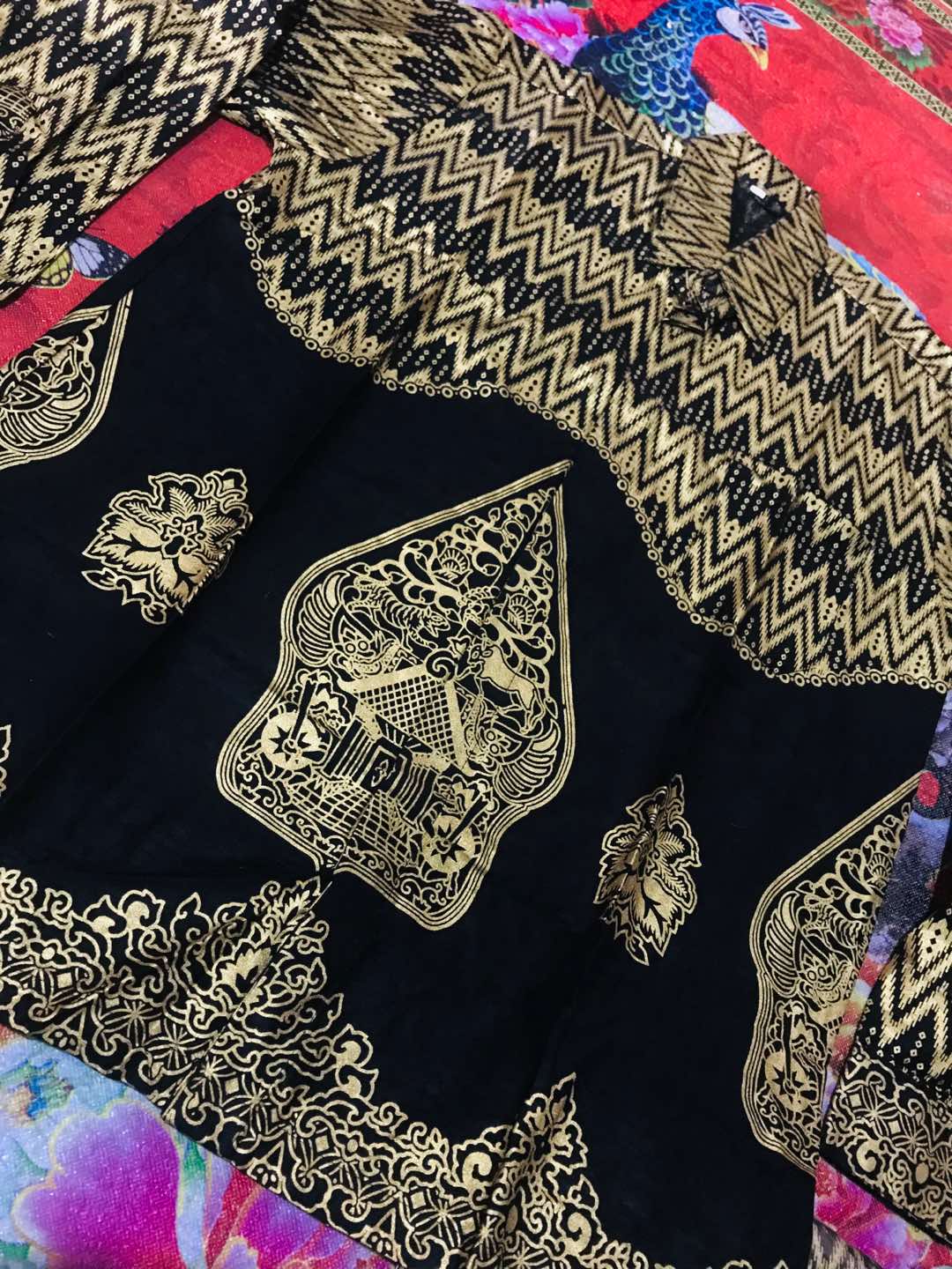 Promo Batik Couple Keluarga Sarimbit Sania Ruffle Batik Ori Ndoro Jowi Motif Wayang Prada