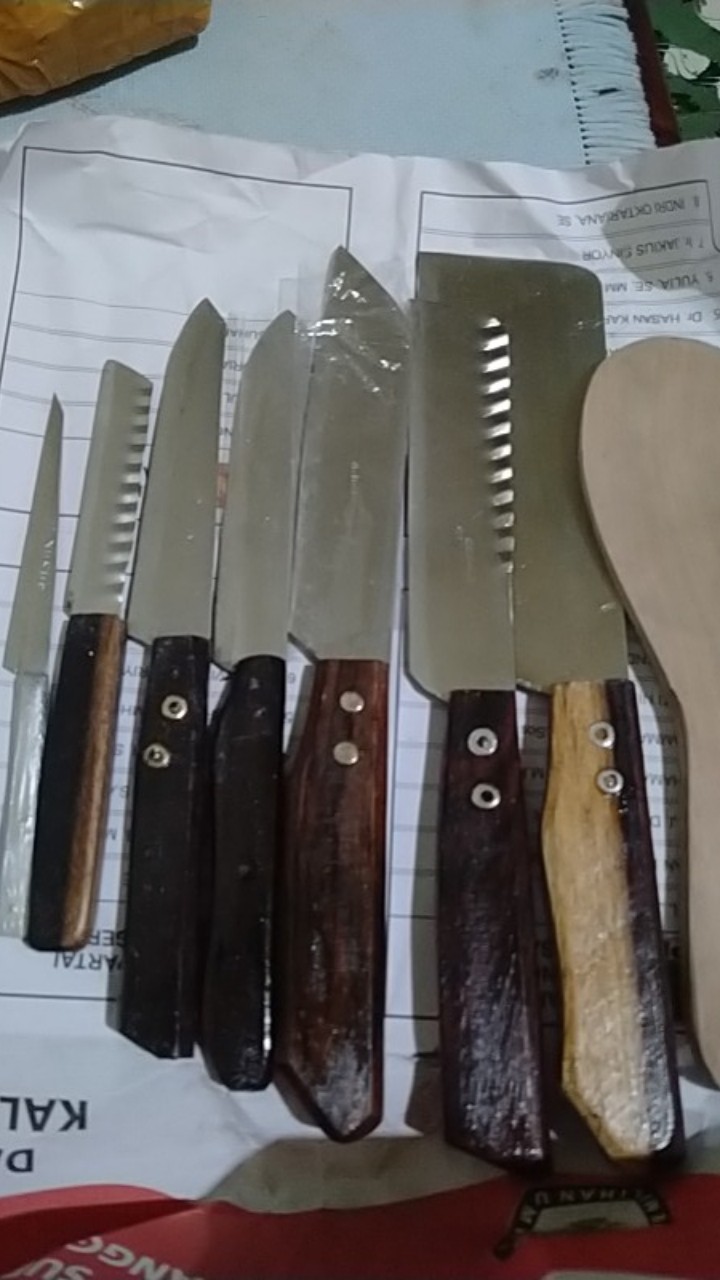 Pisau Set 7 Pcs Murah Promo - Pisau Acar Ikan Sayur Alat Dapur Cod ( Pisau Set 7 )