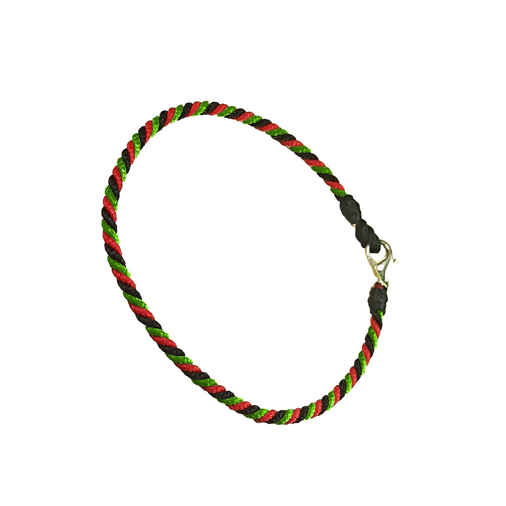 Nagasita [TWK - Merah, Hitam, Hijau] Gelang Tali Tiga Warna/Tridatu Kait