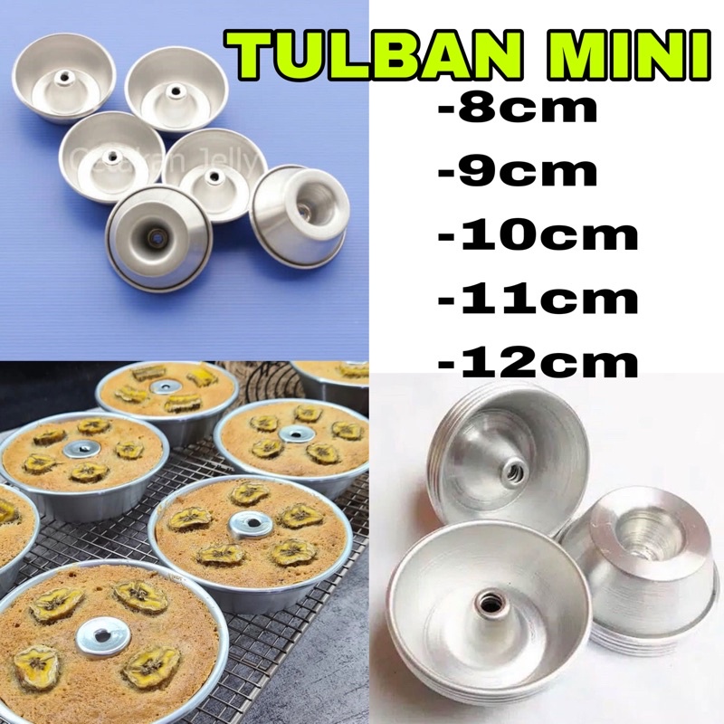 Cetakan brownies donat loyang tulban mini 8 cm 9 cm 10 cm 11 cm 12 cm isi 12 Pcs Lusinan Brownut Mur