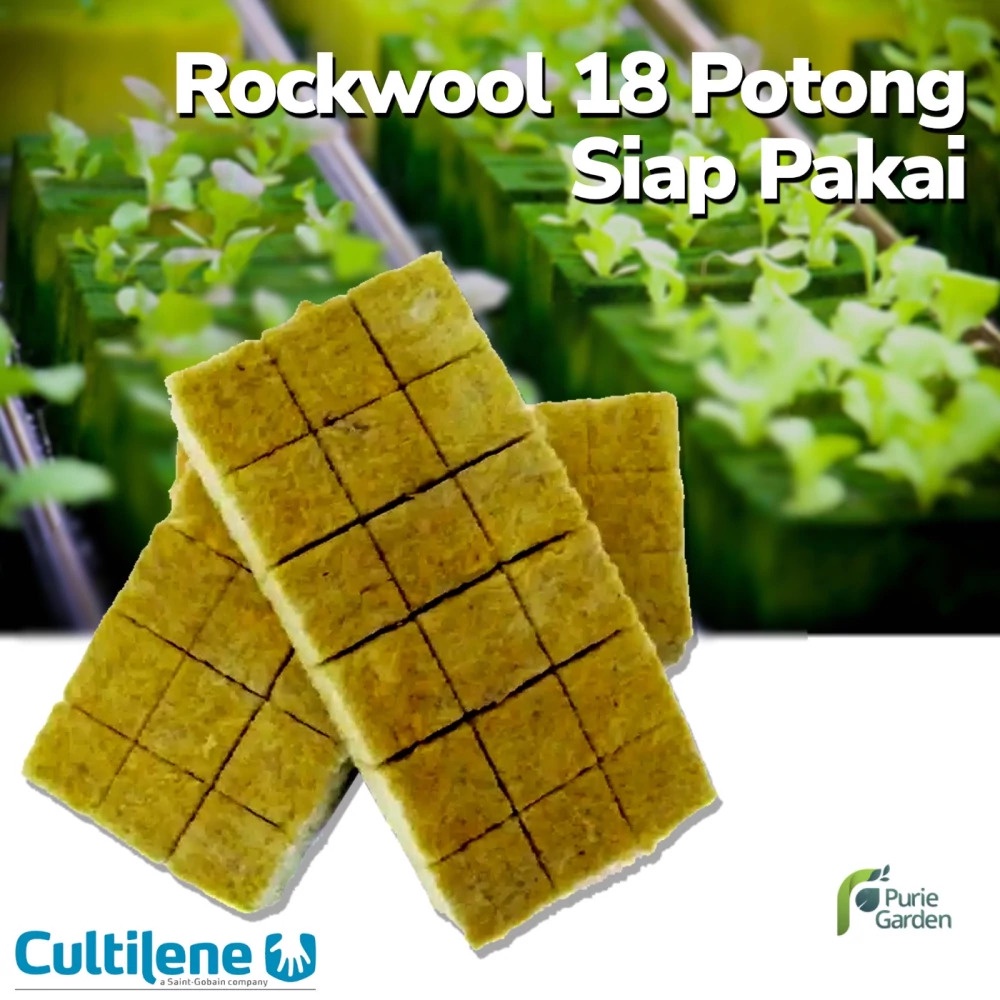 Media Tanam Hidroponik Rockwool Cultilene Import 18 Potong PG KDR