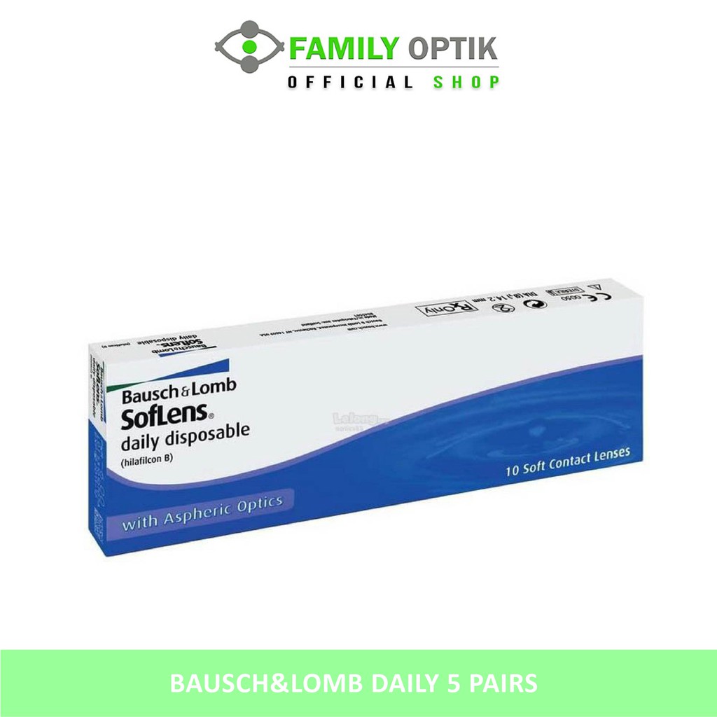 Bausch Lomb 5 Pairs Daily Softlens Bening Shopee Indonesia
