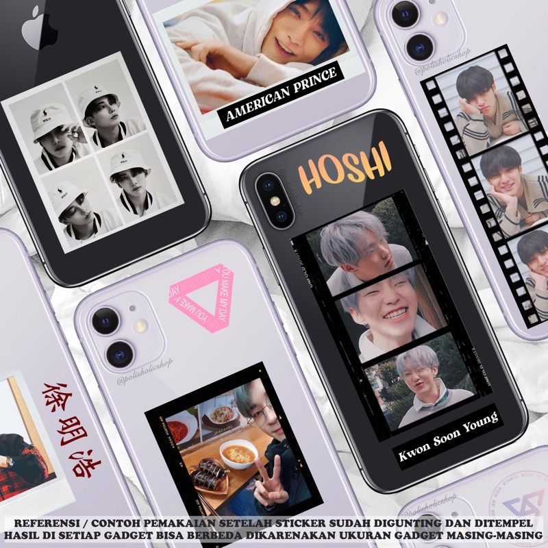[READY] SVT Aesthetic Boyfriend Material Tumblr Deco SVT Kpop Sticker Case DIY Fanart Stiker
