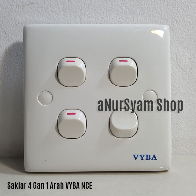 Saklar 4 Switch IB VYBA NCE-341