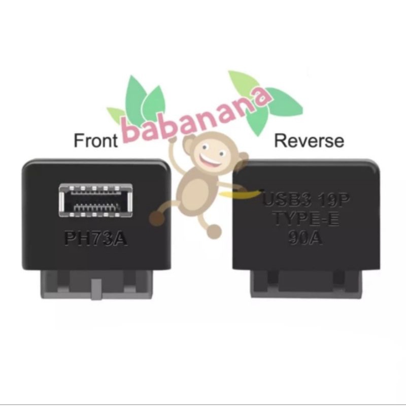 Usb 19 pin motherboard to type e model A usb 3.1 degree siku adapter