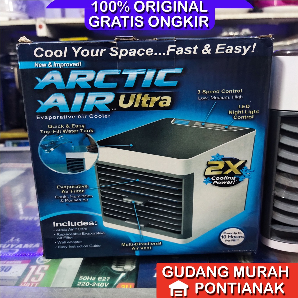 AC Mini Air Cooler Artic Air Ultra USB kipas dingin pakai air es dingin dan kuat