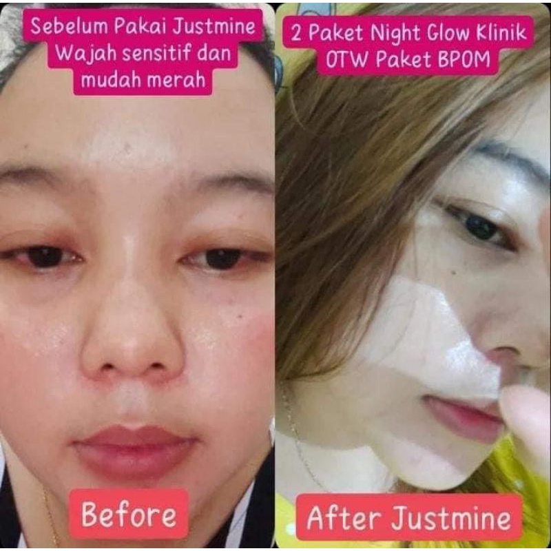skincare BPOM justmine beauty night glow