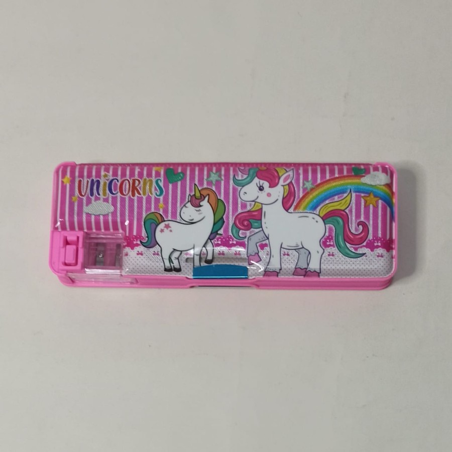 

SJS Kotak Pensil Magnet Gliter Unicorn/Tempat Pensil/Pensil Case/Pencil Box