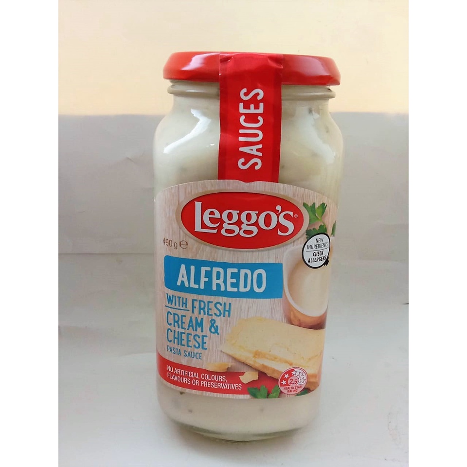 

LEGGOS ALFREDO WITH FRESH CREAM & CHEESE PASTA SAUCE 400 GR / SAUS UNTUK PASTA