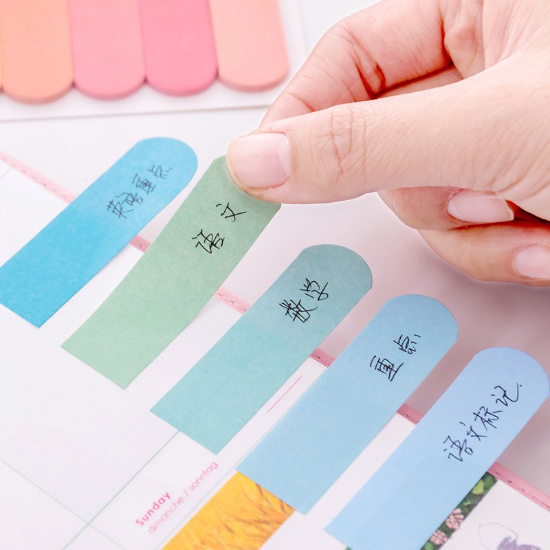 Sticky Note / Pembatas Buku Warna Polos Lucu