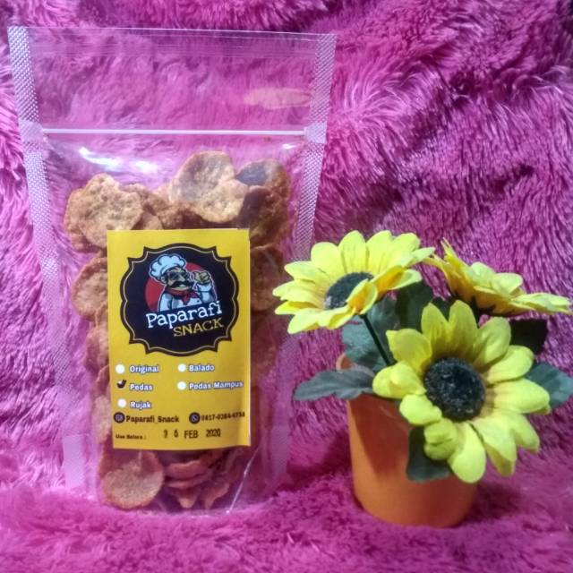 

Paparafi_snack Basreng varian rasa : - Balado Pedas snack kantong pelajar mari di order