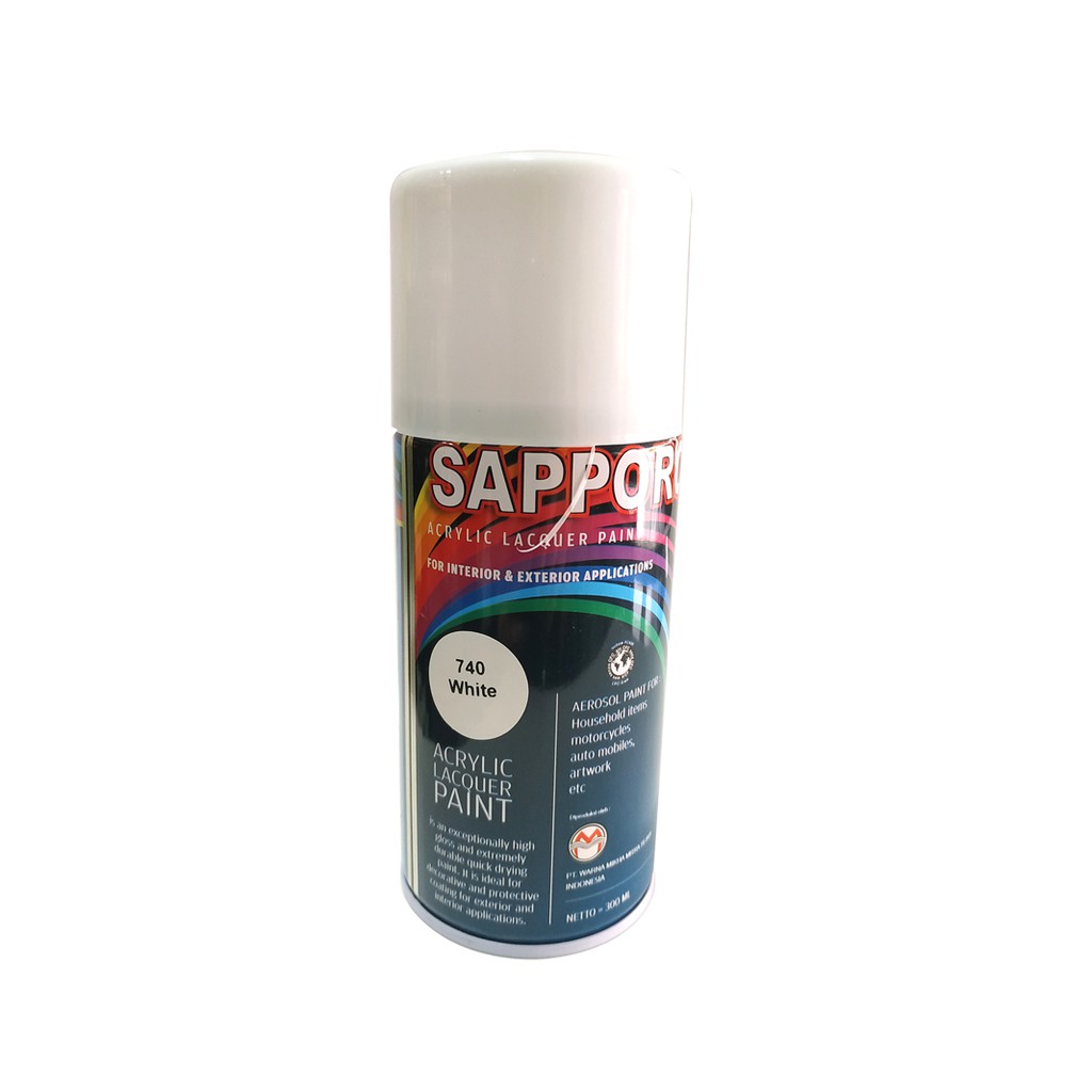 

SAPPORRO 740 WHITE 300ml Cat Semprot Acrylic