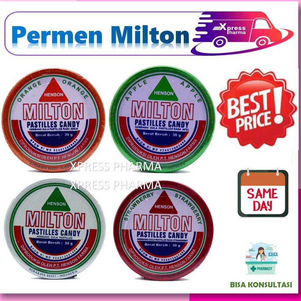 

(New Mall GS 12Ju5Ca) (XPRESS!) 30 gr BESAR Milton Pastiles Permen kaleng ▥