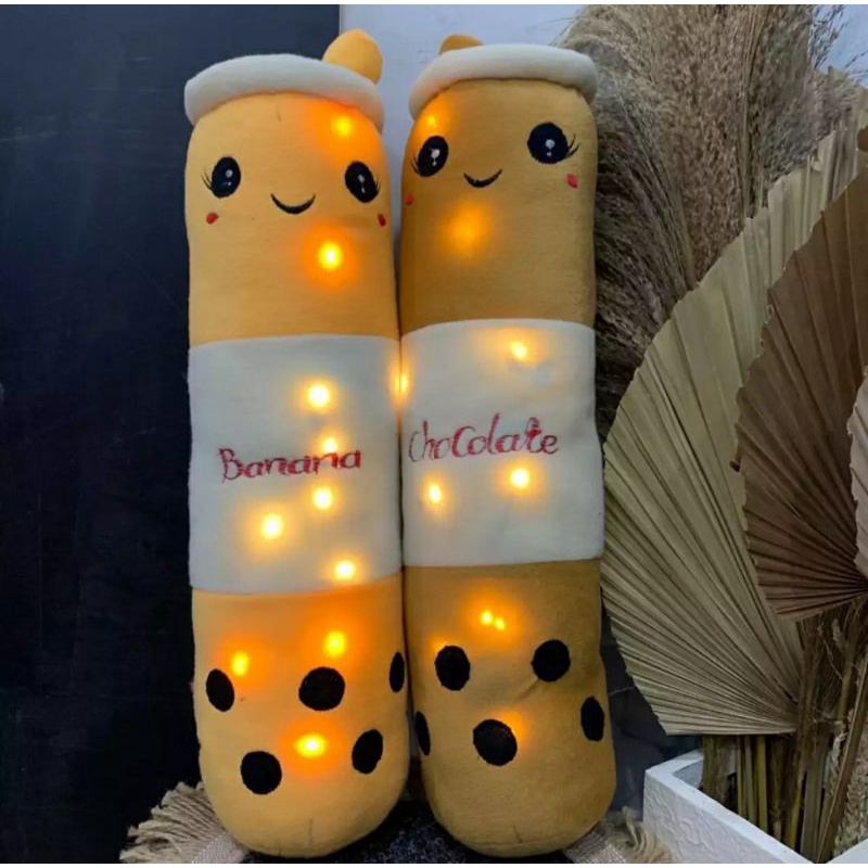 Guling Boba LED bisa nyala, Boba guling ice cream terbaru, Boneka boba viral