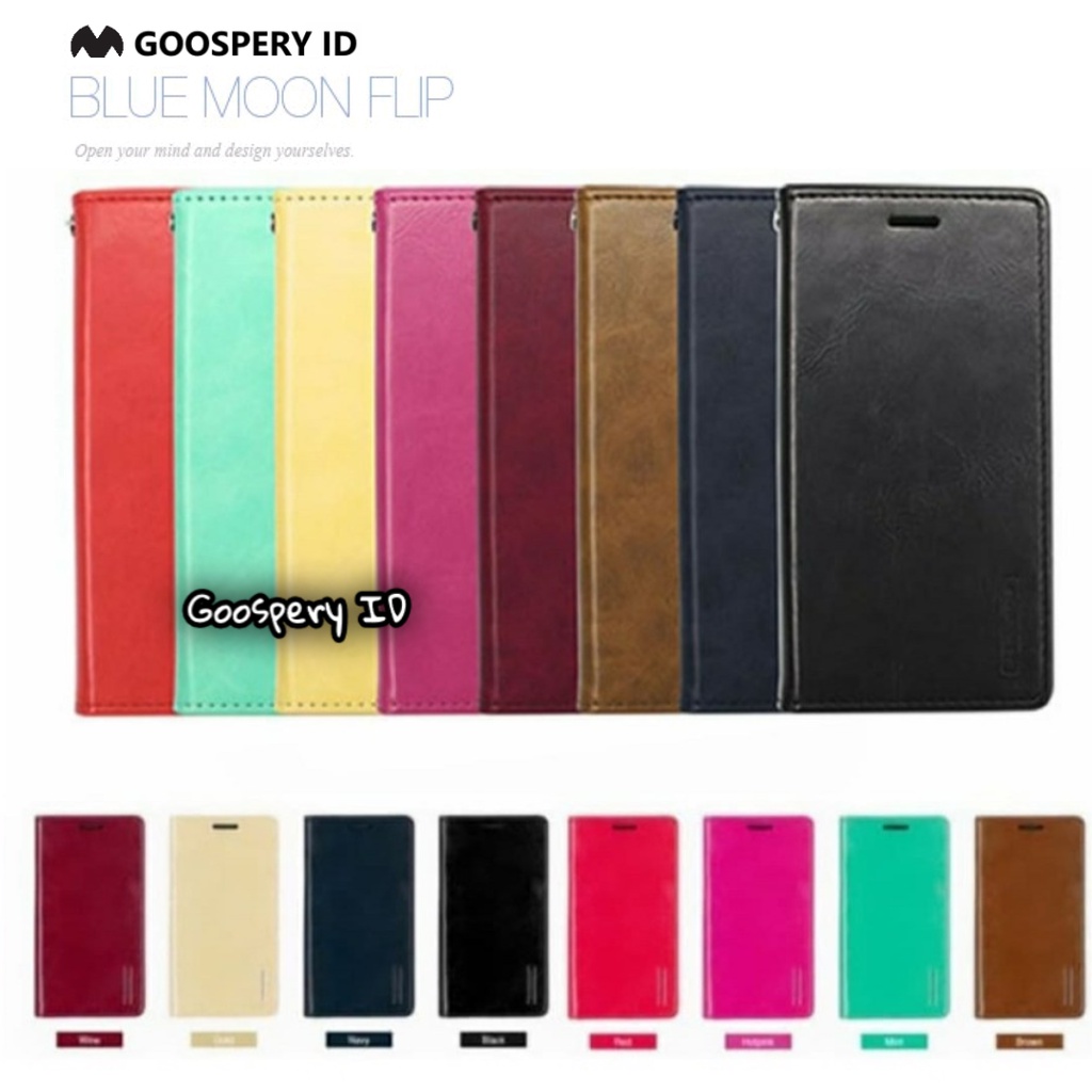 Xiaomi Mi Max 2 - goospery bluemoon flip cover case sarung dompet