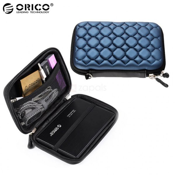 Storage bag orico EVA 2.5 inch anti shock for charger cable otg earphone card coin Phc-25 - Pouch hardcase ssd hdd phc25