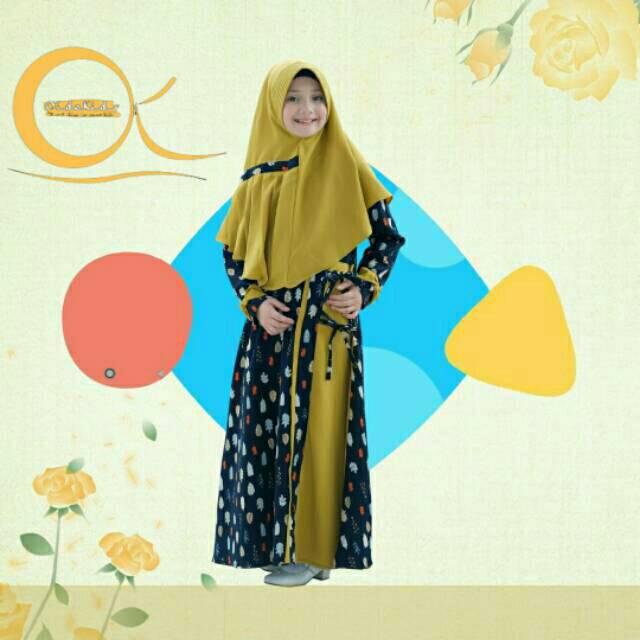 Set Gamis Hasna by Oidokids