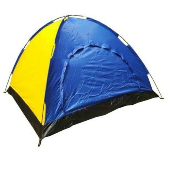 Tenda camping terpal kapasitas 2-3 orang - Tenda Kemping alas terpal outdoor dan indoor