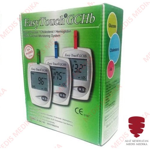 Alat Easy Touch GCHb Easytouch Glukosa Cholestrol Hemoglobin GHC GCH Multi Function 3in1 3 in 1