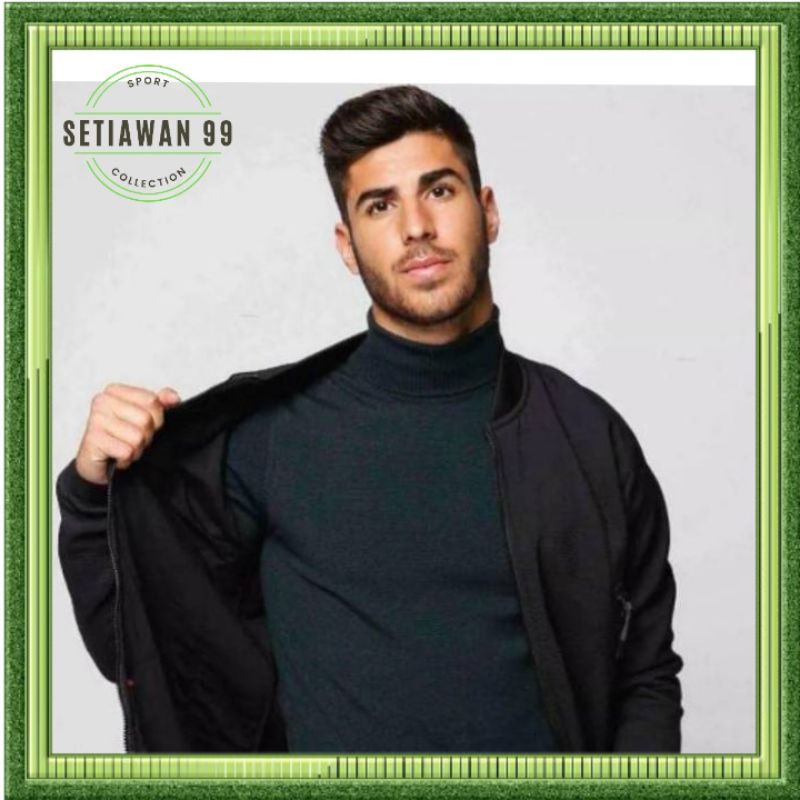 Baju Turtleneck Kaos Kerah Tinggi HITAM Polos Lengan Panjang Pria Wanita