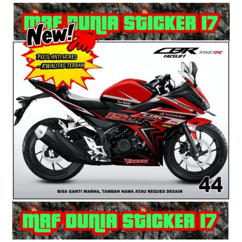 Sticker decal CBR 150R Facelift Full Body dekal CBR 150R Facelift Stiker Decal CBR 150R Facelift Dec
