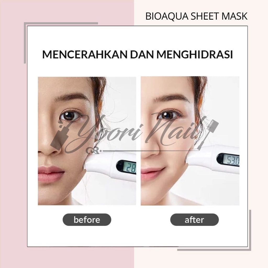 Bioaqua sheet mask 10x the effect masker wajah ada BPOM