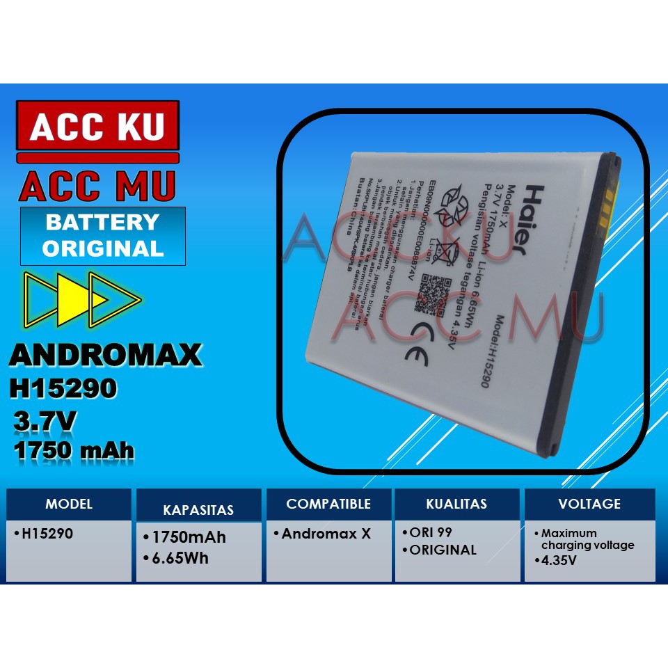 BATTERY SMARTFREEN ANDROMAX X H15290 ORIGINAL 99