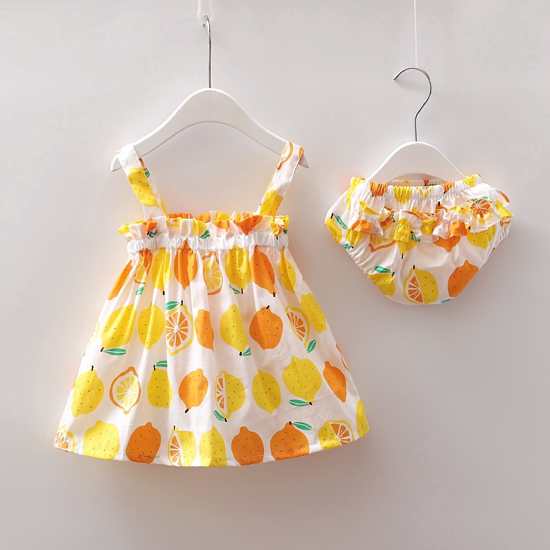 baby girl clothes with lemons