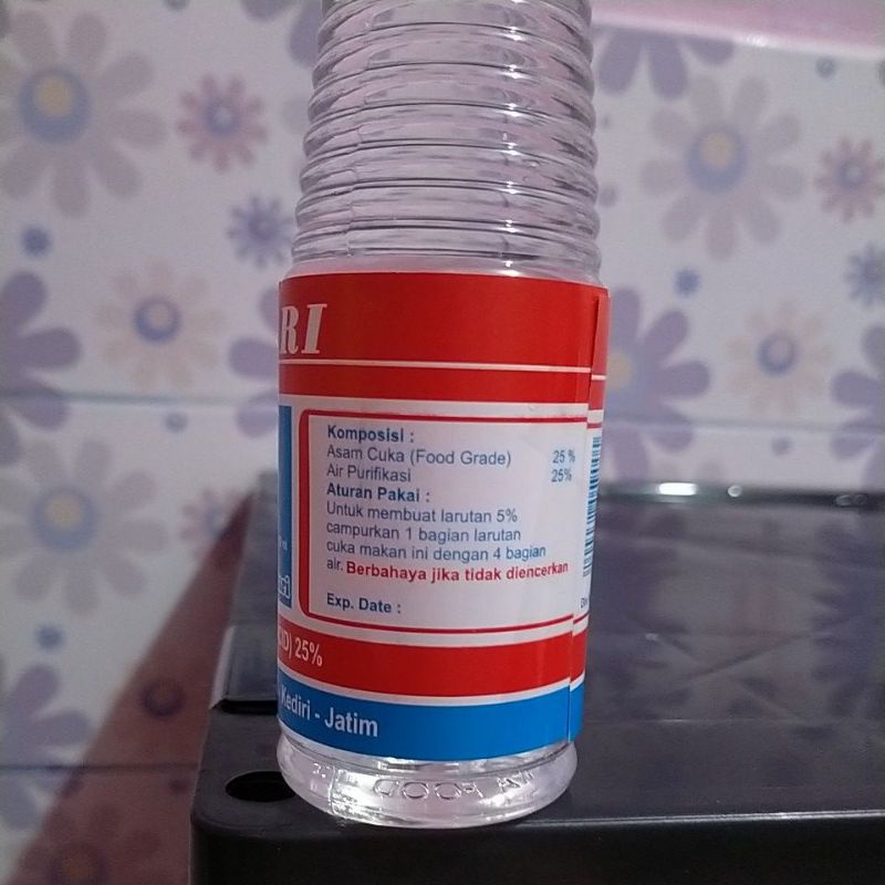 cuka makan cap bunga matahari 150ml,per botol.