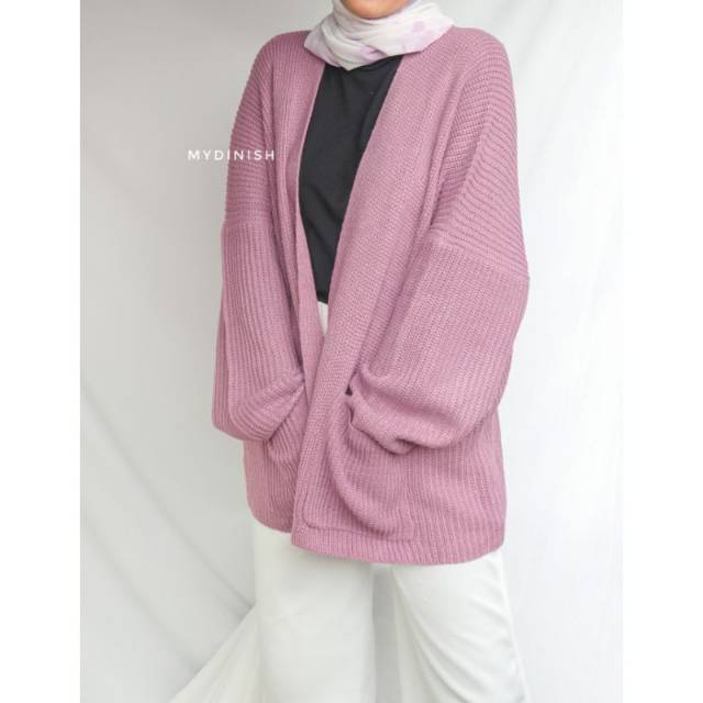 Lady Oversize - Cardigan Rajut Wanita