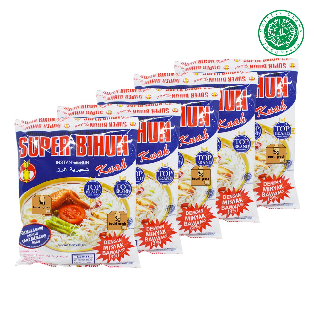 

5PCS Super Bihun Kuah Instant Dengan Minyak Bawang Harga Grosir Lebih Murah - 5pcs x 51gr