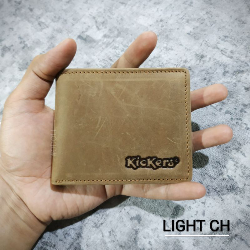 Dompet Pria Kulit Asli Original Ukuran Kecil Crazy Horse