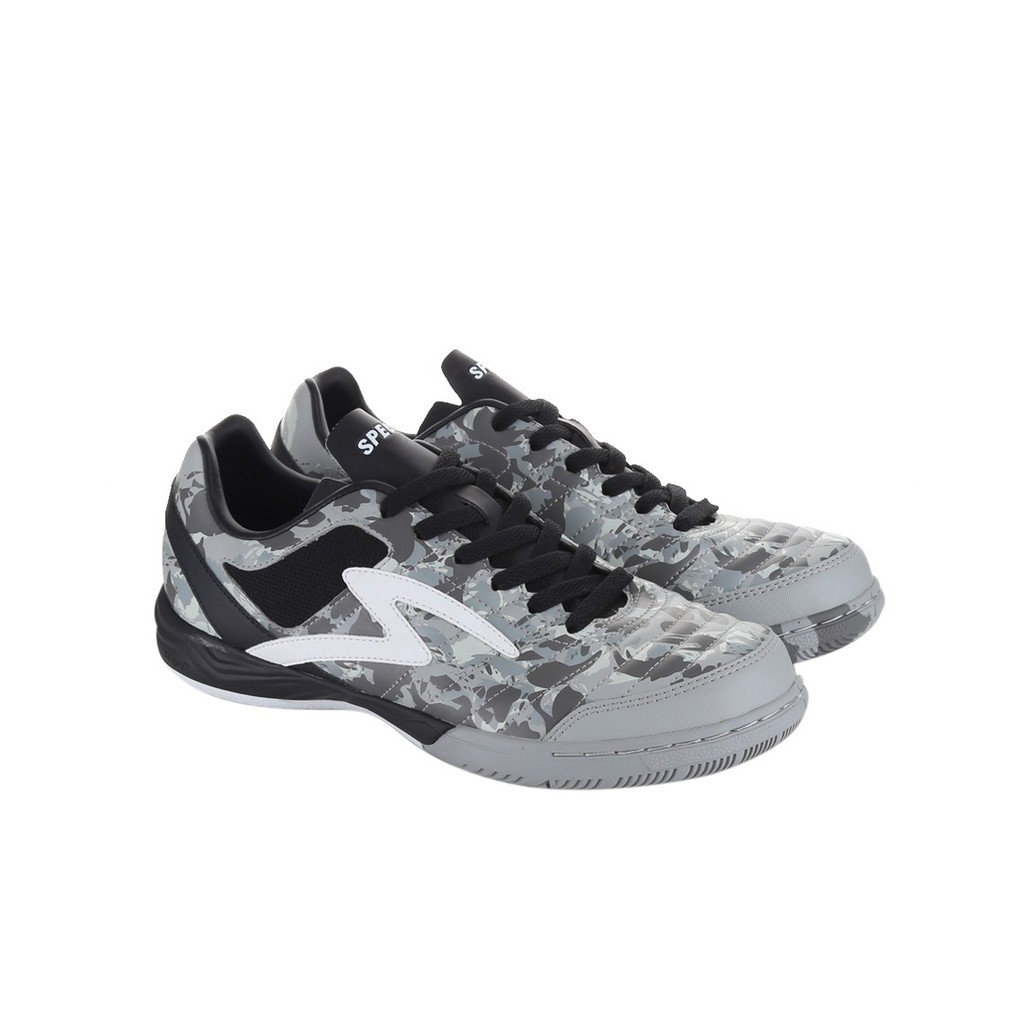 Sepatu Futsal Specs 400630 Metasala Showtime Cool Grey Camo Black Whit