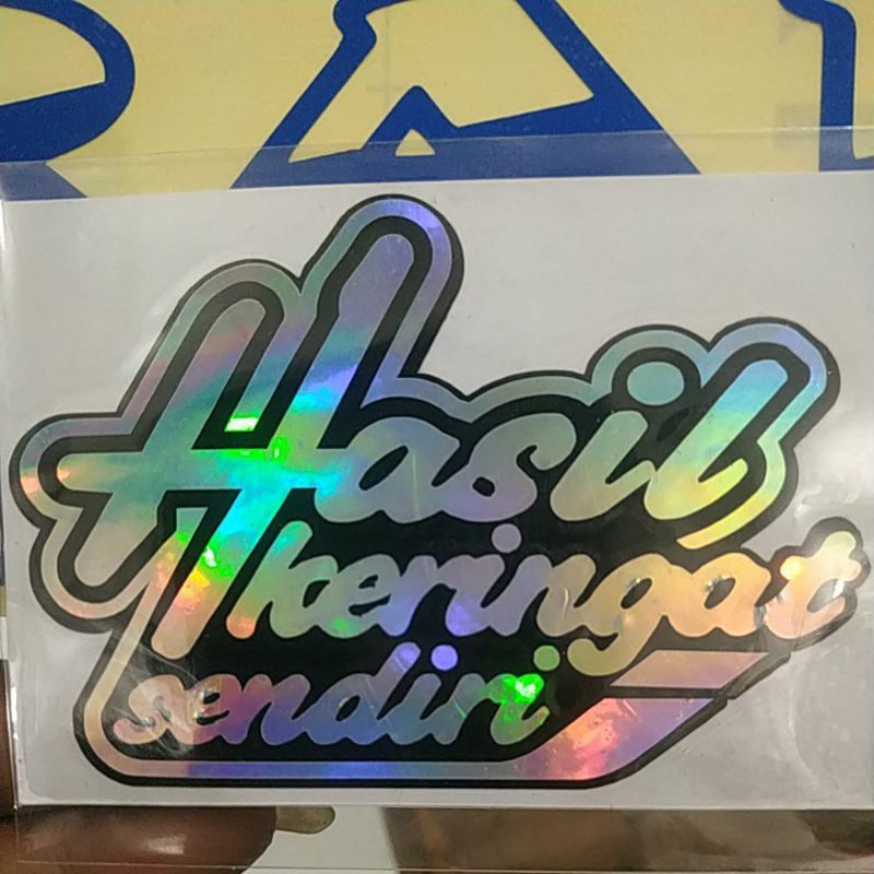 stiker HASIL KERINGET SENDIRI,stiker Cutting Hasil Keringet Sendiri,stiker motor, mobil, jdm